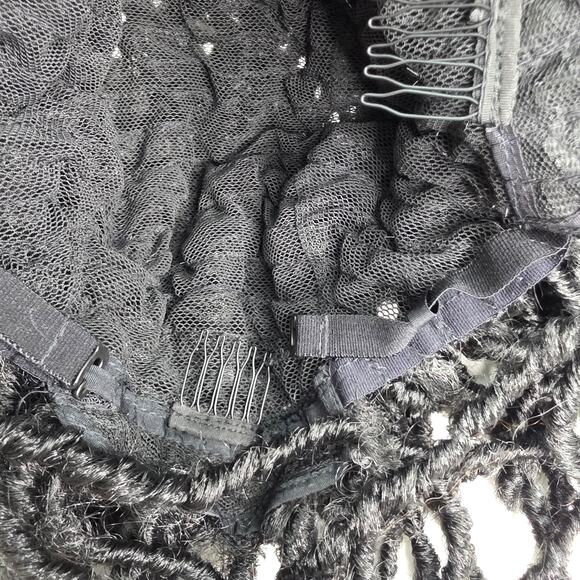 Short Bob Braided Dreadlock Wig Twist Short Black Wigs (1B)Nu Faux Locs Wigs - Picture 7 of 10